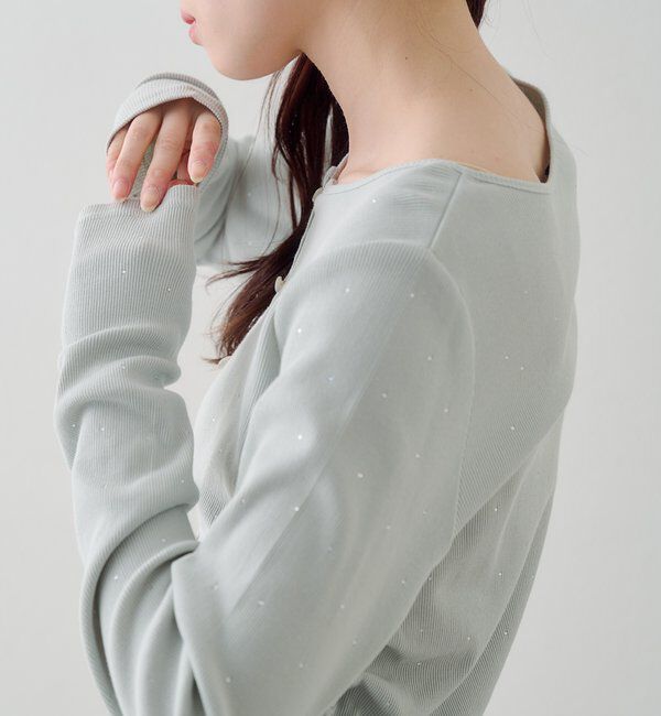  「リブスタッズカーディガン」|Tシャツ・カットソー|