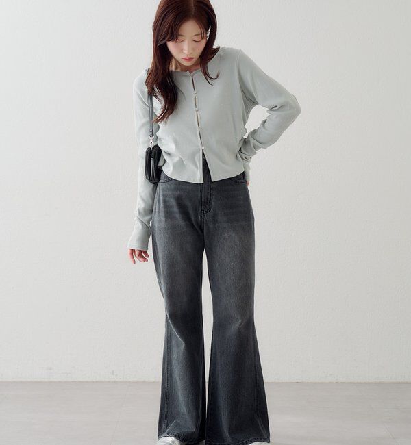  「リブスタッズカーディガン」|Tシャツ・カットソー|