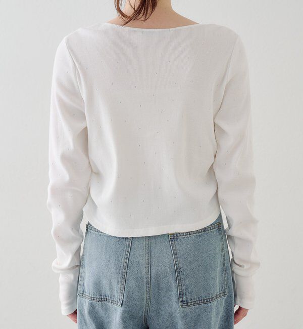  「リブスタッズカーディガン」|Tシャツ・カットソー|