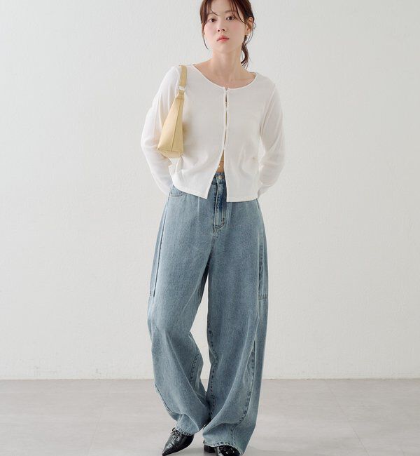  「リブスタッズカーディガン」|Tシャツ・カットソー|