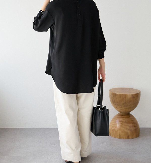  「【さらっと着やすい！/冷房・日焼け対策◎】ジョーゼットポケットブラウス」|シャツ・ブラウス|