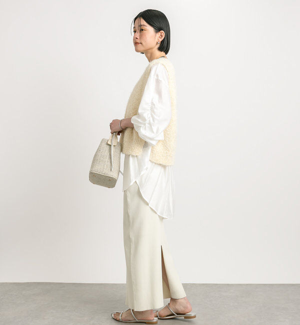  「【マイナス3kg/レビュー高評価☆】リブタイトスカート」|スカート|