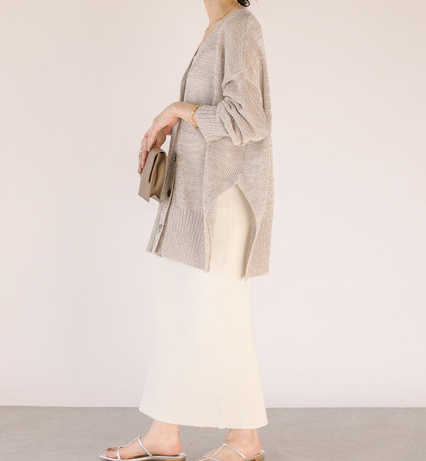  「【マイナス3kg/レビュー高評価☆】リブタイトスカート」|スカート|