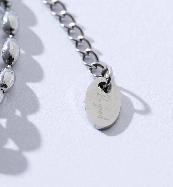  「【R.good（アールドットグッド）】オーバルボールロングネックレス」|リング|