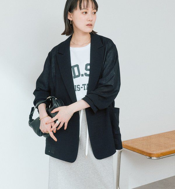  「予約【新色追加/ウォッシャブル】シアースラブオーバージャケット」|テーラードジャケット|