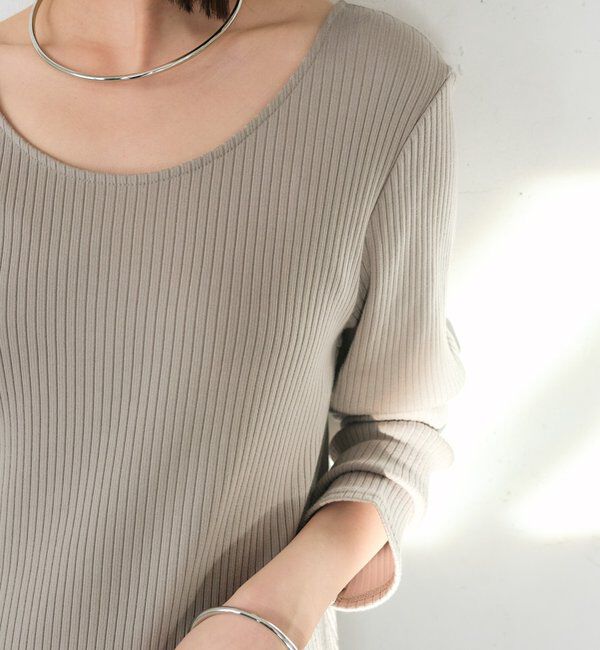  「【全骨格細見え】NEW2WAYロングリブワンピース」|ワンピース|