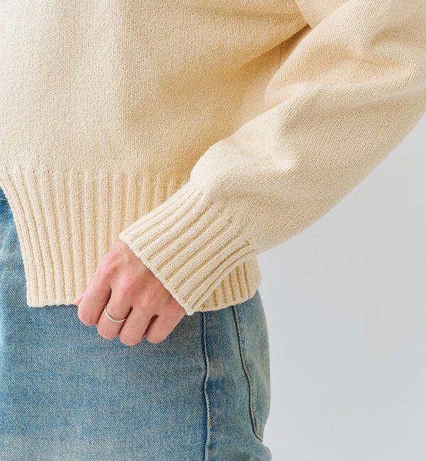  「【鮮度抜群】ギャザースリーブオーバーニット」|ニット・セーター|