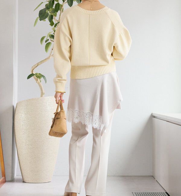  「【鮮度抜群】ギャザースリーブオーバーニット」|ニット・セーター|