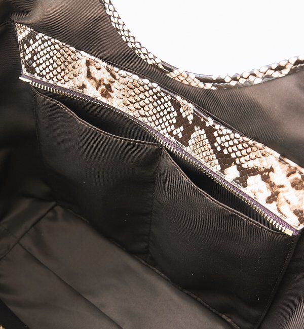  「予約【実用性抜群】レザーパイピングラージトート」|クラッチバッグ|