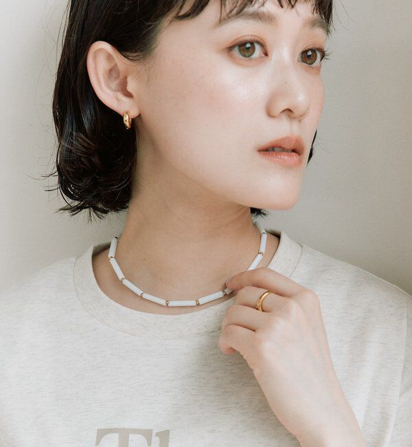  「予約【軽やかな装いのアクセントに】カラービーズネックレス」|ネックレス|