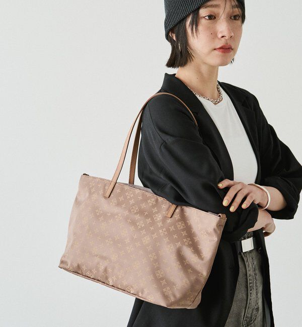  「ナイロンジャガードセパレートトート」|トートバッグ|モカ