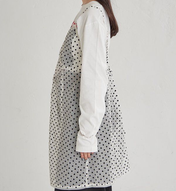  「ドットチュールキャミチュニック」|キャミソール|