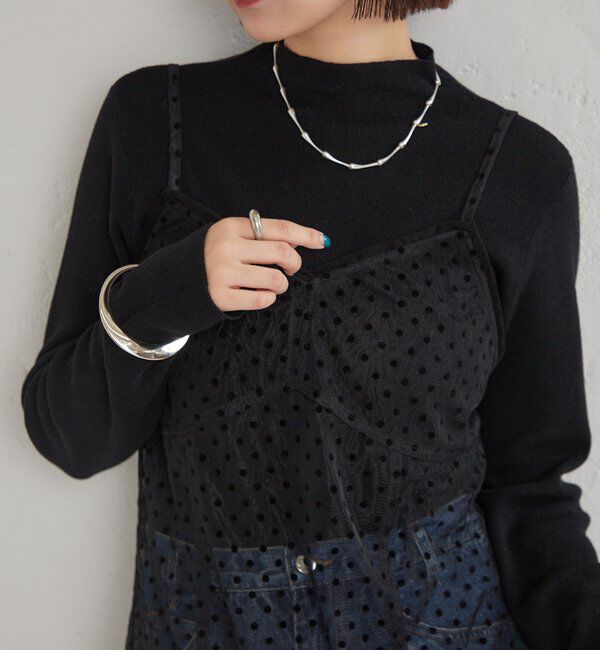  「ドットチュールキャミチュニック」|キャミソール|