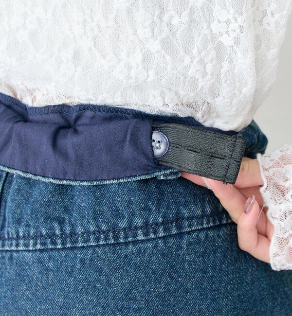  「デニム切替マーメイドスカート」|スカート|