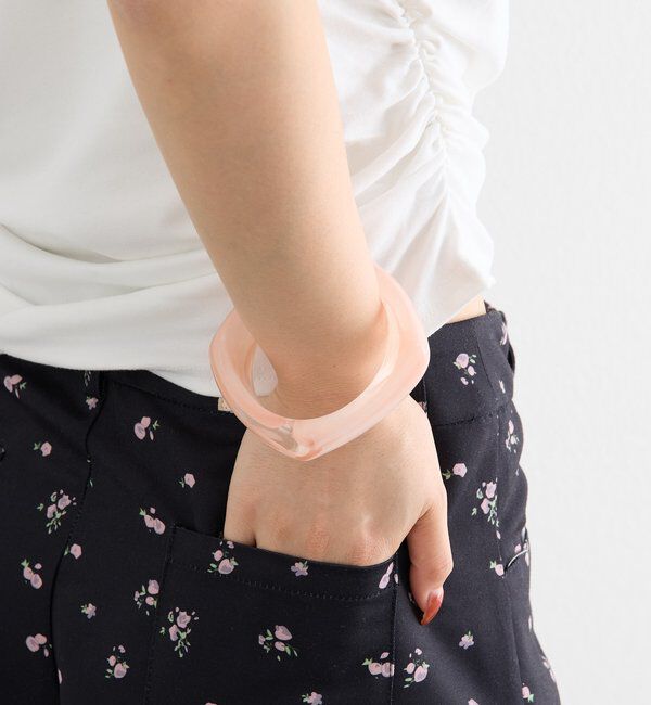  「クリアマーブルスクエアバングル」|ブローチ・コサージュ|