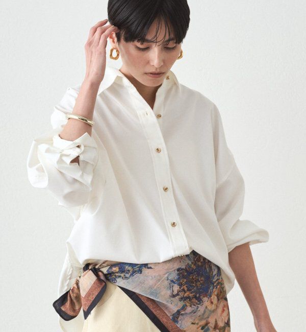  「サテンBIGシャツ」|シャツ・ブラウス|