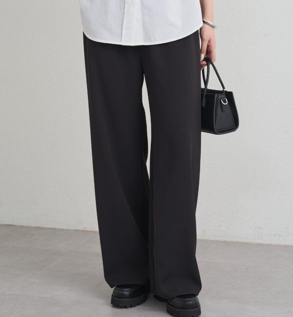  「イージーワイドパンツ」|チノ|ブラック