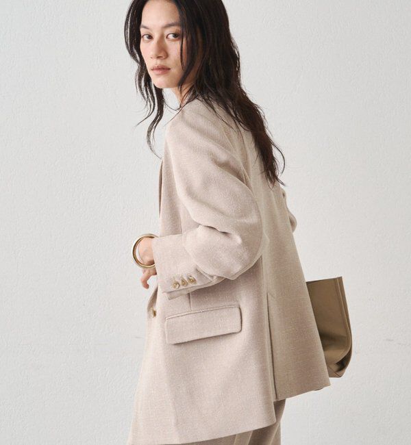  「【Atelier N5/アトリエヌメロサンク】ツイードWジャケット」|ベスト・ジレ|