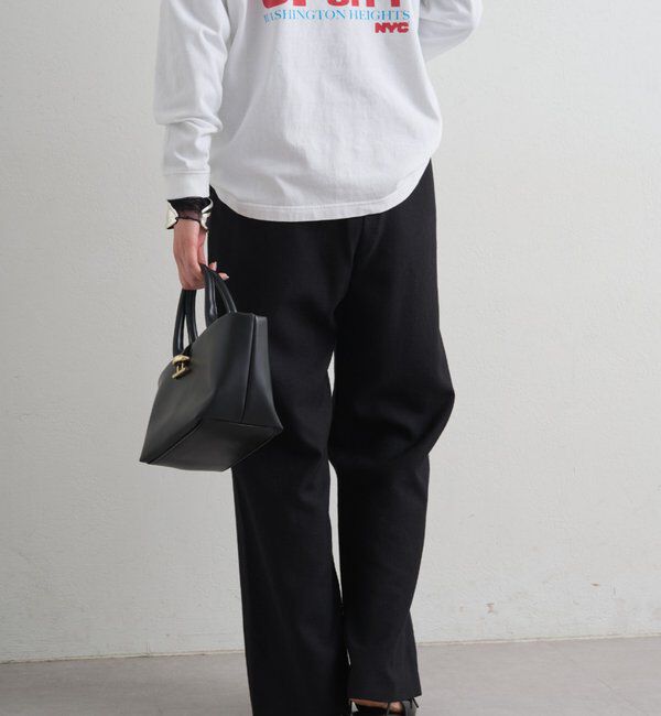  「麻調合繊タックパンツ」|チノ|