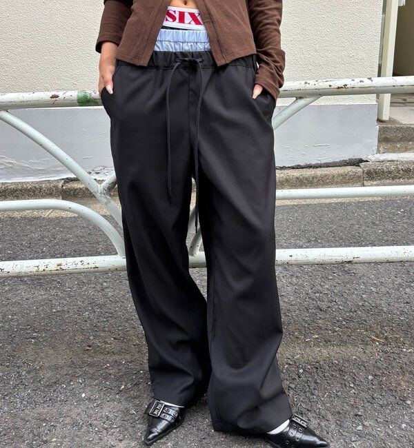  「【新色追加】Six M/シックスエム トリプルレイヤードパンツ」|チノ|
