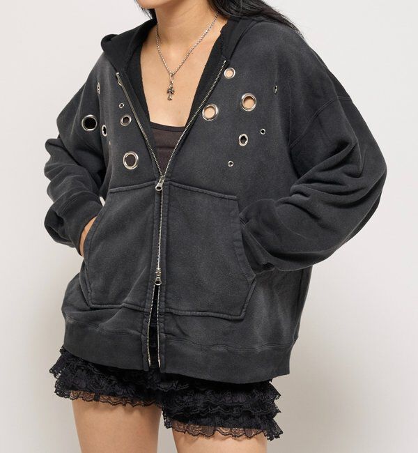  「アイレットジップパーカー」|パーカー|