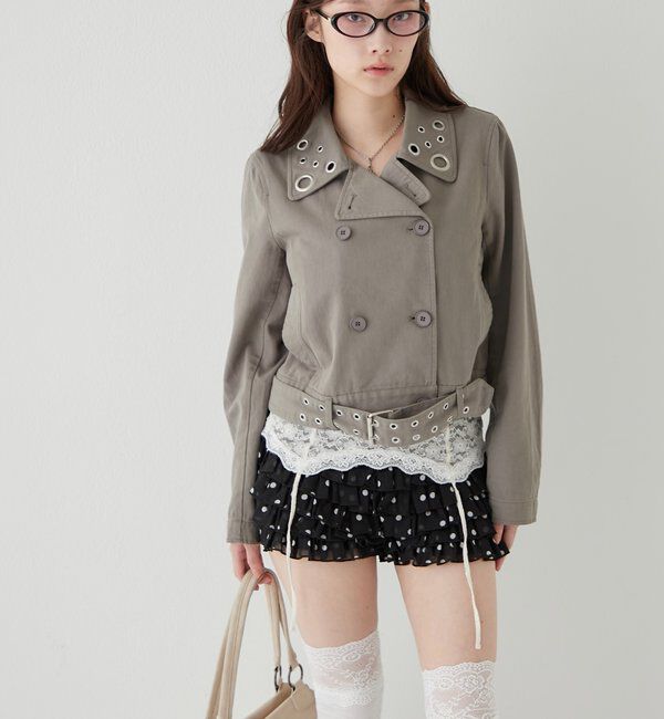  「アイレットショートPジャケット」|ブルゾン・スタジャン|