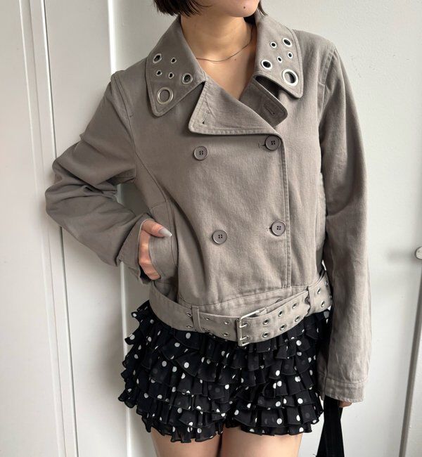  「アイレットショートPジャケット」|ブルゾン・スタジャン|