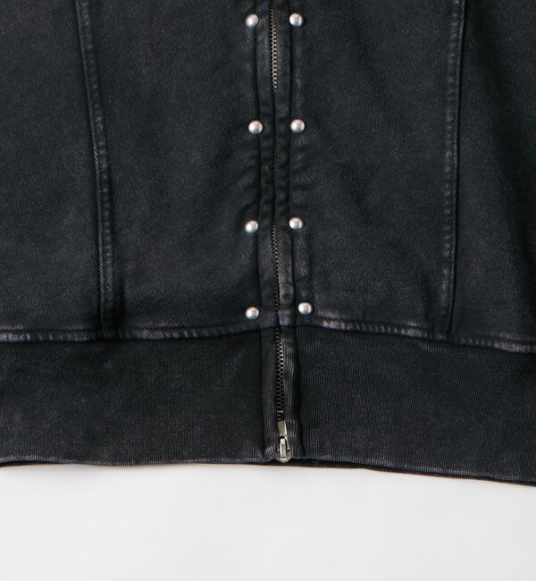  「【UNISEX】KOOKY'N ケミカルスタッズ切り替えジップパーカー」|パーカー|