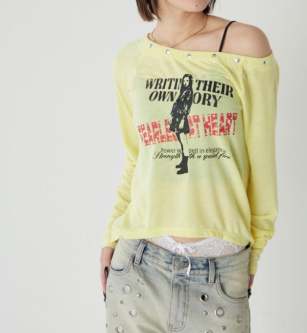  「エリオットラウンドヘムシアートップス」|Tシャツ・カットソー|