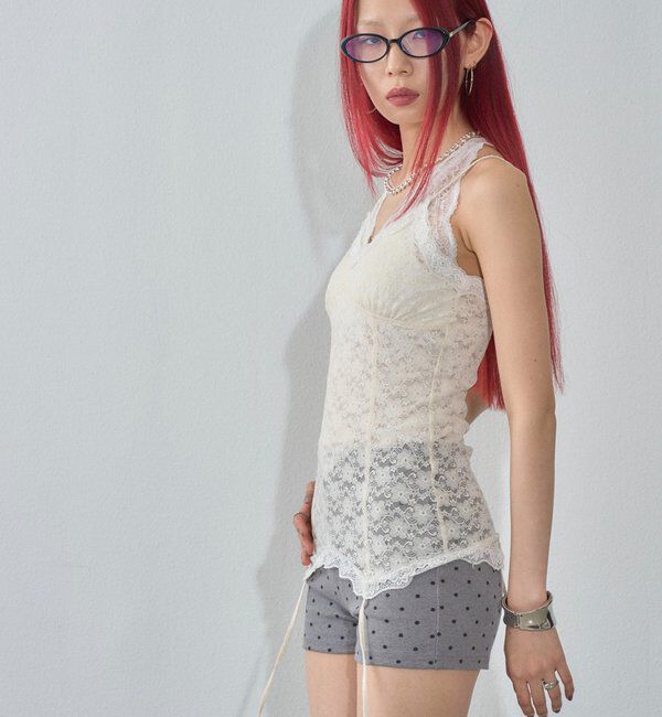  「レースガーターキャミ」|キャミソール|