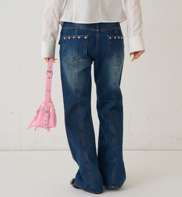  「スタースタッズフレアデニム」|デニム|