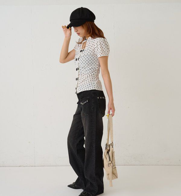  「スタースタッズフレアデニム」|デニム|