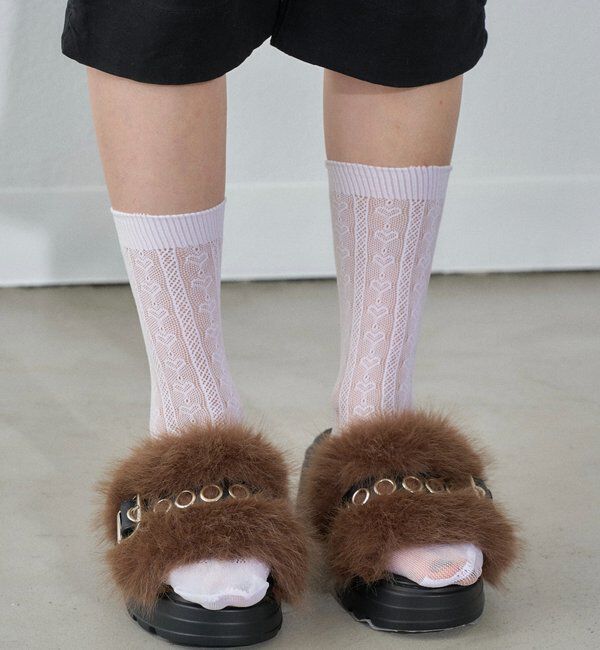  「ファーベルトサンダル」|サンダル|