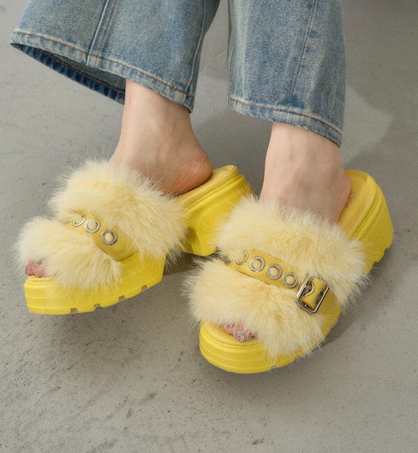  「ファーベルトサンダル」|サンダル|