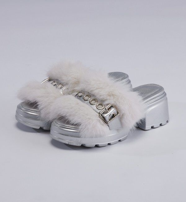  「ファーベルトサンダル」|サンダル|