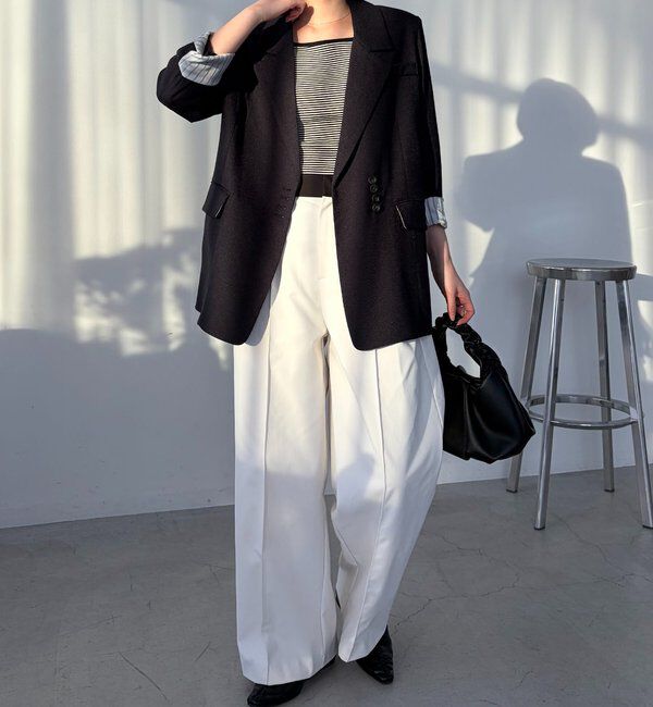  「【サイズ展開あり】〈C.L〉リネンタッチテーラードジャケット」|テーラードジャケット|