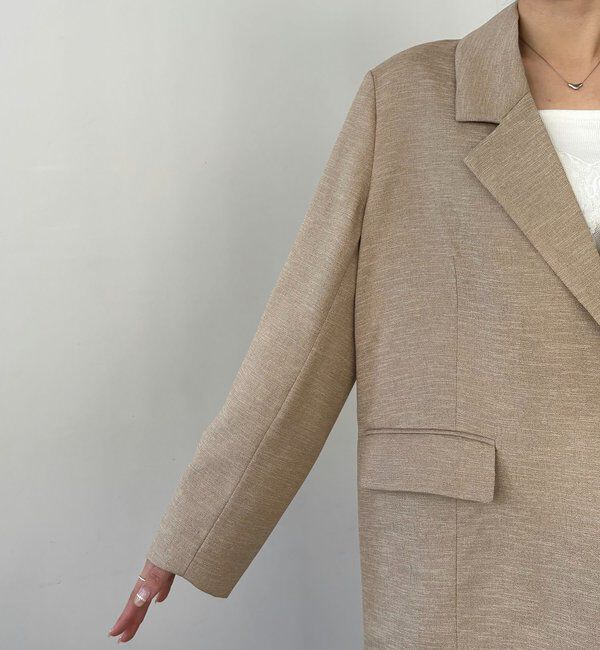  「【サイズ展開あり】〈C.L〉リネンタッチテーラードジャケット」|テーラードジャケット|