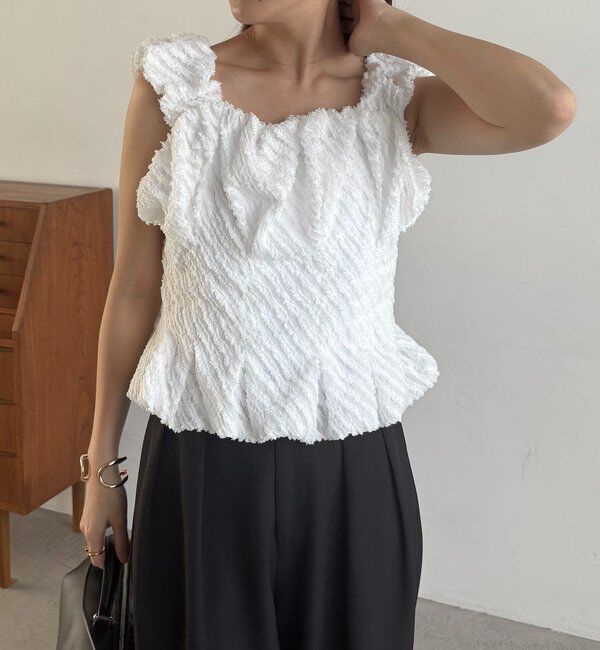  「ジャガードバルーンタンク」|シャツ・ブラウス|