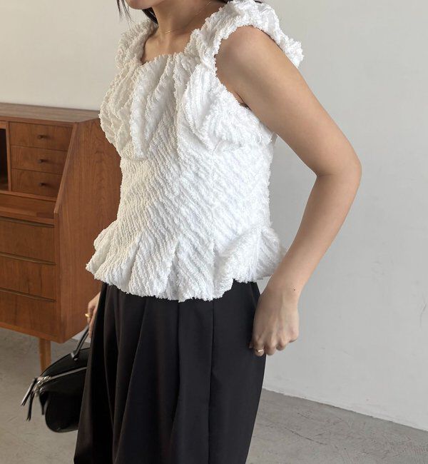  「ジャガードバルーンタンク」|シャツ・ブラウス|