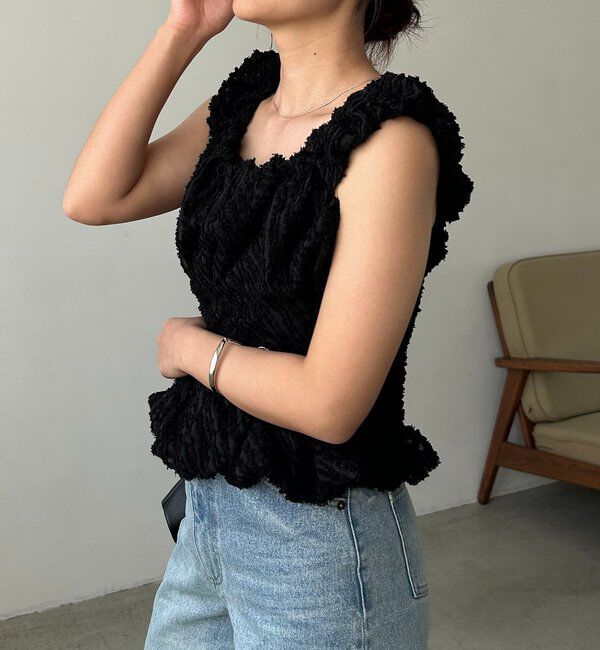  「ジャガードバルーンタンク」|シャツ・ブラウス|