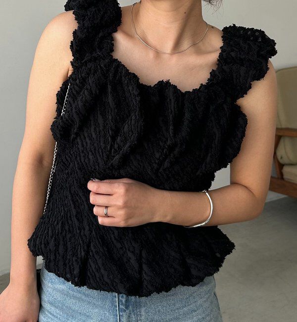  「ジャガードバルーンタンク」|シャツ・ブラウス|