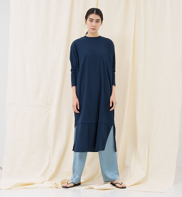 collex「【轟木節子さん&times;BIWACOTTON&times;collex】BIWACOTTON Tドレ」|ワンピース|ダークネイビー
