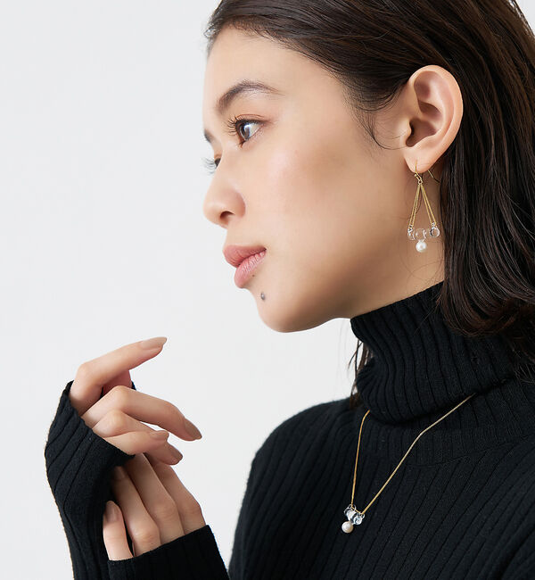 collex「【別注】【HARIO Lampwork Factory】シジジードリップ アコヤ」|ピアス|