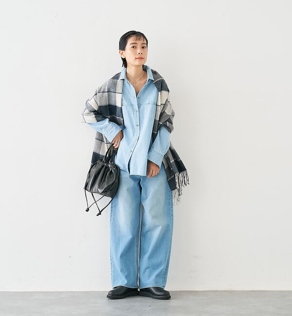 collex「ウールリバーシブルチェックストール」|マフラー|