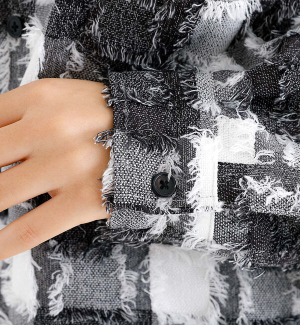 ABAHOUSE「【Revo./レボ】フリンジチェックシャツ/ユニセックス/TH-3857」|シャツ・ブラウス|