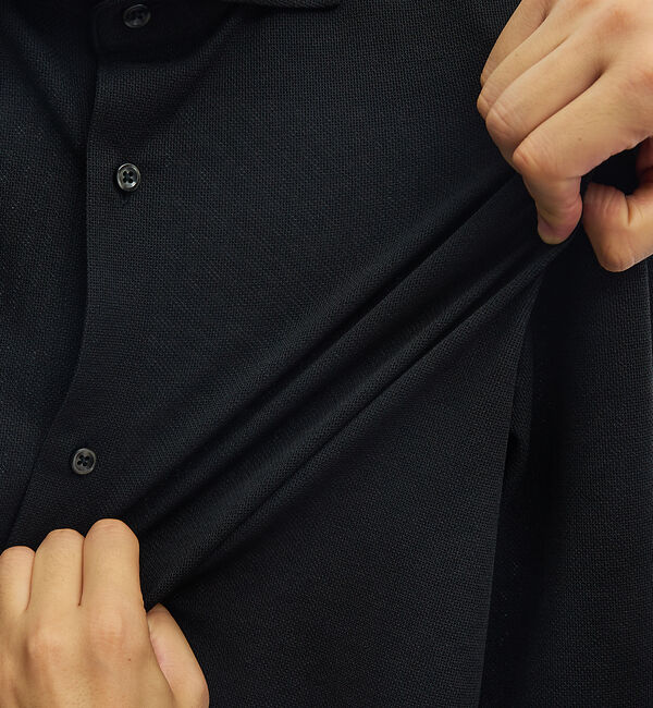 ABAHOUSE「【ON/OFF兼用】MESH JERSEY ボタンダウンシャツ / FLEX S」|シャツ・ブラウス|