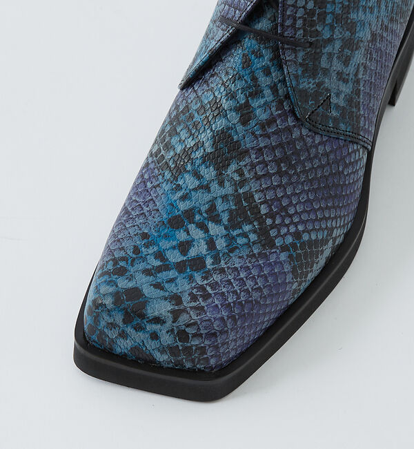 alfredoBANNISTER「オブリーク パイソン チャッカ ブーツ」|ショートブーツ|