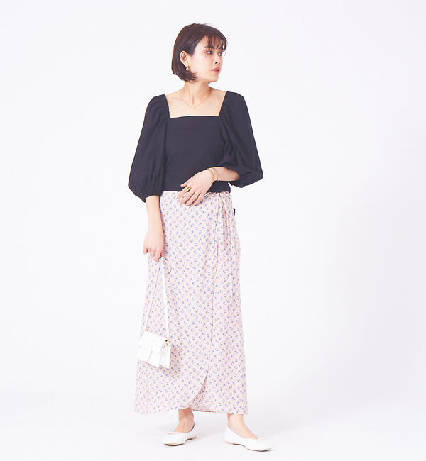 Rouge vif「フワラープリントスカート」|スカート|