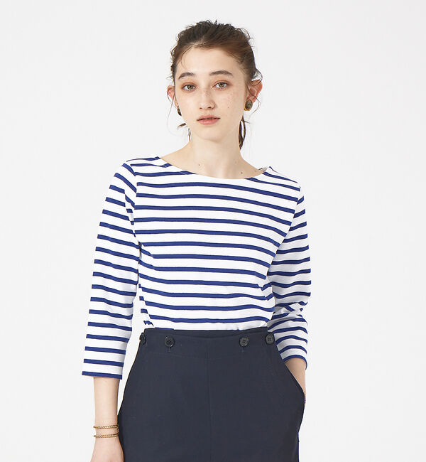 Rouge vif「【CHANTE CLAIR/シャントクレール】ボーダーロンT」|Tシャツ・カットソー|