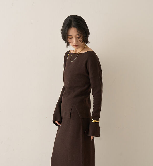 Rouge vif「【セットアップ対応】フレアドルマンニットプルオーバー」|ニット・セーター|